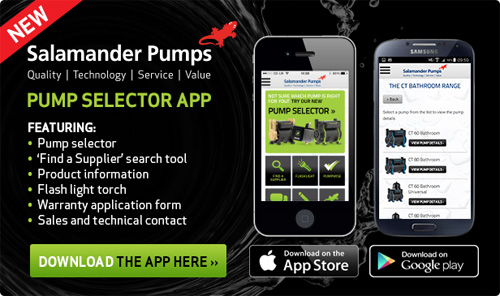 Pump selector app homepage banner