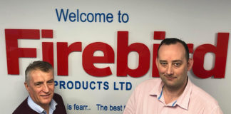 David Hall, UK director of Firebird Products, welcomes Paul Scott as national renewables manager