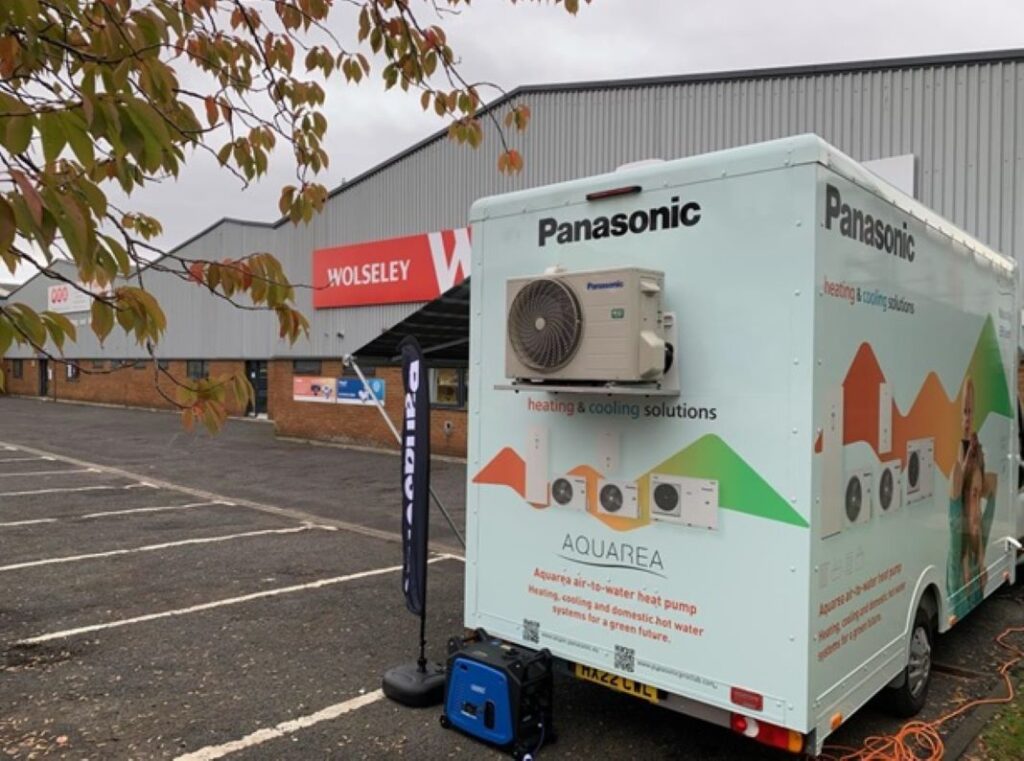 Panasonic heat pumps take to the road with Wolseley Heating